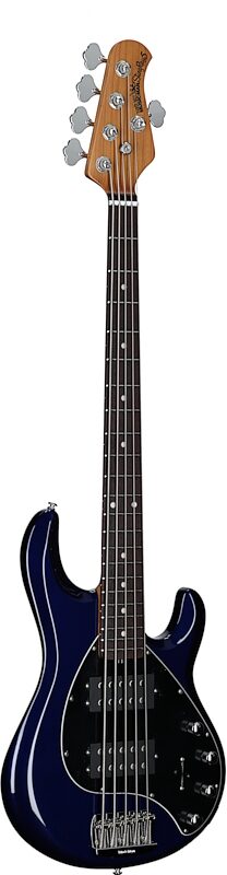 Ernie Ball Music Man StingRay 5 Special HH Electric Bass (with Case), Butane Blue, Serial Number K05797, Body Left Front