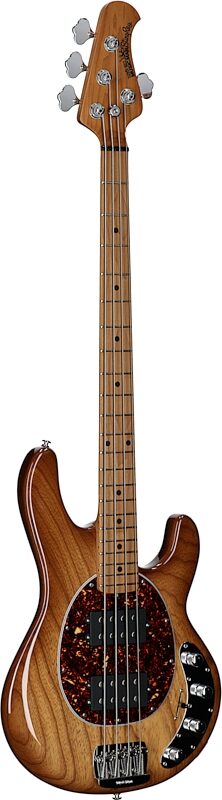Ernie Ball Music Man StingRay Special HH Electric Bass (with Case), Hot Honey, Serial Number K06297, Body Left Front