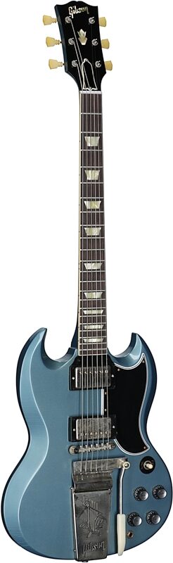 Gibson Custom 1964 SG Maestro Murphy Lab Ultra Light Age (with Case), Pelham Blue, Serial Number 501144, Body Left Front