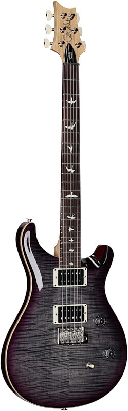 PRS Paul Reed Smith CE24 Electric Guitar (with Gig Bag), Faded Gray Black Purple Burst, Serial Number 0402518, Body Left Front