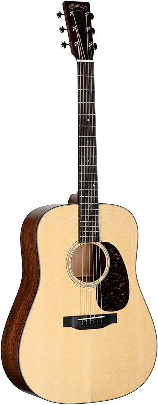 Martin D-18-v2 Satin Acoustic Guitar (with Case), Natural, Serial Number M2946526, Body Left Front