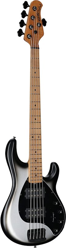 Ernie Ball Music Man StingRay 5 Special HH Electric Bass (with Case), Black Rock, Serial Number K07671, Body Left Front