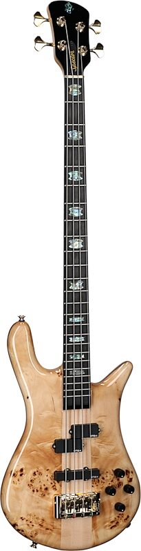 Spector Euro 4 Custom Electric Bass (with Gig Bag), Natural Gloss, Serial Number 21211nb22745, Body Left Front