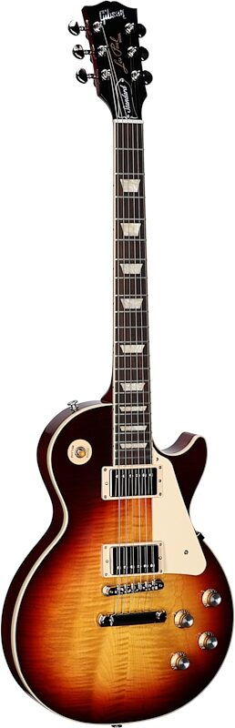 Gibson Exclusive '60s Les Paul Standard AAA Flame Top Electric Guitar (with Case), Bourbon Burst, Serial Number 235240116, Body Left Front