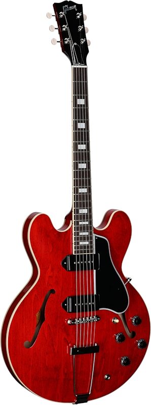 Gibson ES-330 Hollow Body Electric Guitar (with Case), Sixties Cherry, Serial Number 234740263, Body Left Front