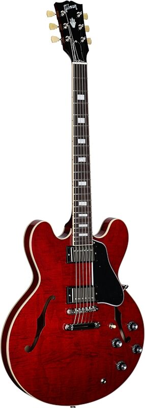 Gibson ES-335 Figured Electric Guitar (with Case), Sixties Cherry, Serial Number 207850052, Body Left Front