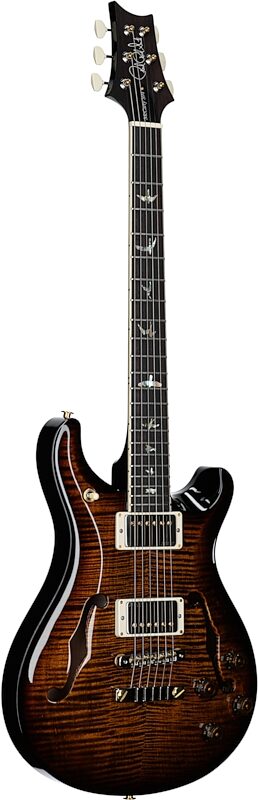 PRS Paul Reed Smith McCarty 594 Hollowbody II 10-Top Electric Guitar (with Case), Black Gold Burst, Serial Number 0388960, Body Left Front