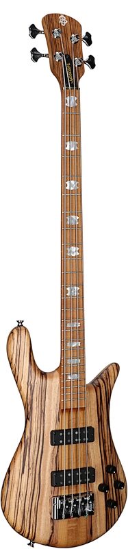 Spector Euro 4 RST Electric Bass (with Gig Bag), Zebrawood, Serial Number NB22773, Body Left Front