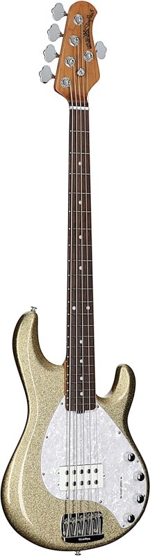 Ernie Ball Music Man StingRay 5 Special Electric Bass, 5-String (with Case), Genius Gold, Serial Number K07062, Body Left Front