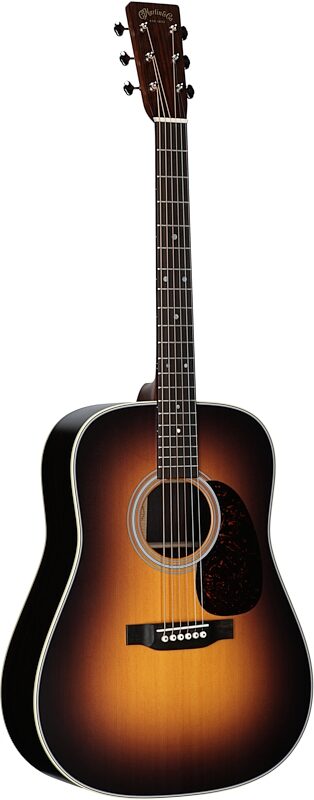 Martin D-28 Satin Acoustic Guitar (with Case), Burst, Serial Number M2939889, Body Left Front