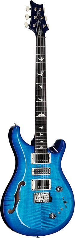 PRS Paul Reed Smith S2 Special Semi-Hollow Electric Guitar (with Gig Bag), Lake Blue, Serial Number S2080802, Body Left Front