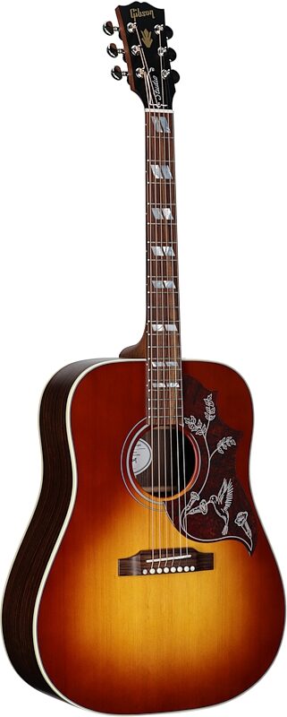 Gibson Hummingbird Studio Rosewood Acoustic-Electric Guitar, Rosewood Burst, Serial Number 21155068, Body Left Front