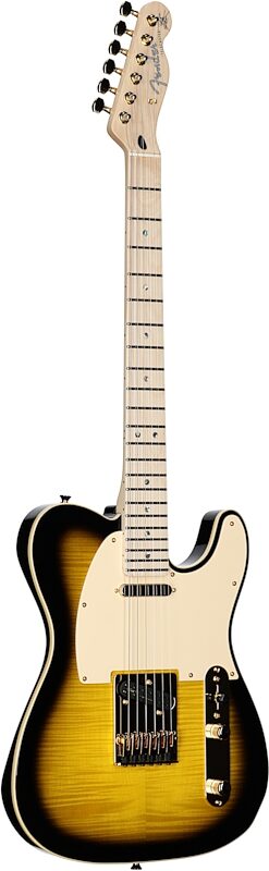 Fender Richie Kotzen Telecaster Electric Guitar (Maple Fingerboard), Brown Sunburst, Serial Number JD24029222, Body Left Front