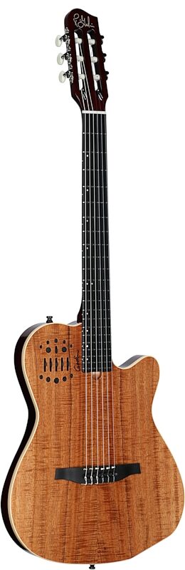 Godin ACS Nylon Koa Extreme HG Acoustic-Electric Guitar (with Gig Bag), New, Serial Number 25313280, Body Left Front