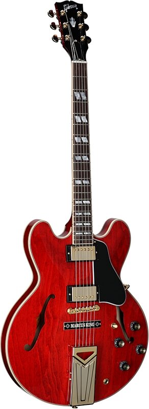 Gibson Marcus King ES-345 Electric Guitar (with Case), &#039;60s Cherry, Serial Number 211450144, Body Left Front