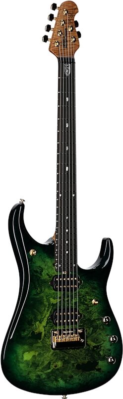 Ernie Ball Music Man JP15 BFR Electric Guitar (with Case), Toxic Sludge, Serial Number G91718, Body Left Front