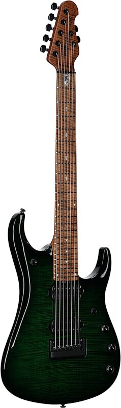 Ernie Ball Music Man John Petrucci JP15 7 Electric Guitar, 7-String (with Case), Tiger Eye Flame, Serial Number K07142, Body Left Front