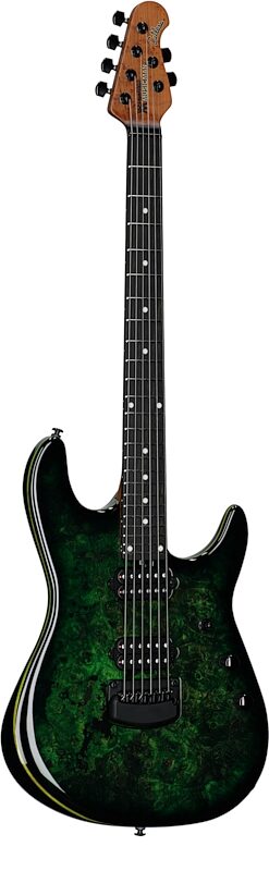Ernie Ball Music Man Jason Richardson Cutlass HT Electric Guitar, (with Gig Bag), Kokiri Forest Green, Body Left Front
