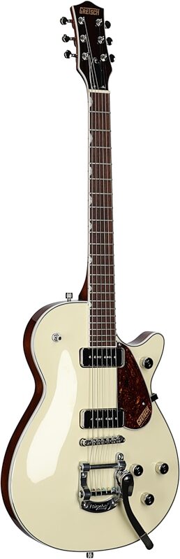Gretsch G5210T-P90 Electromatic Jet Two 90 Single-Cut Electric Guitar, Vintage White, Body Left Front