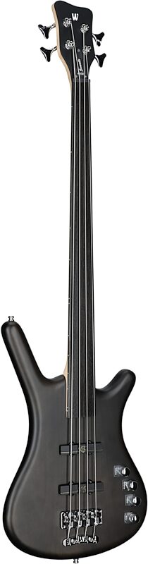 Warwick RockBass Corvette Basic 4 Fretless Electric Bass, Black, Body Left Front