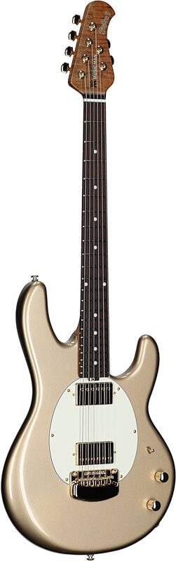 Ernie Ball Music Man StingRay II Cory Wong Electric Guitar, Cashmere, Body Left Front