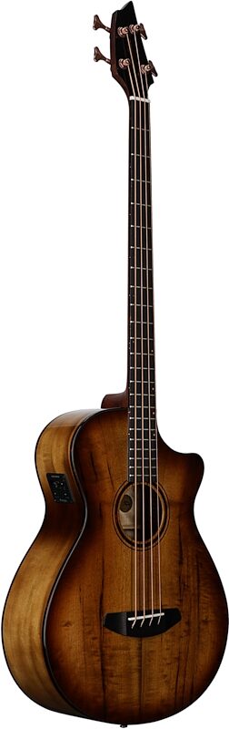 Breedlove ECO Pursuit Exotic S Concerto CE Acoustic-Electric Bass Guitar, Amber, Scratch and Dent, Body Left Front