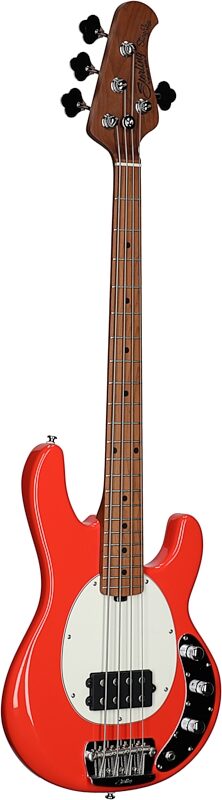 Sterling by Music Man RaySS4 StingRay Short Scale Electric Bass, Fiesta Red, Body Left Front