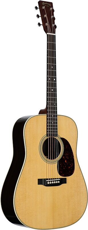 Martin D-28 Reimagined Dreadnought Acoustic Guitar (with Case), Natural, Body Left Front