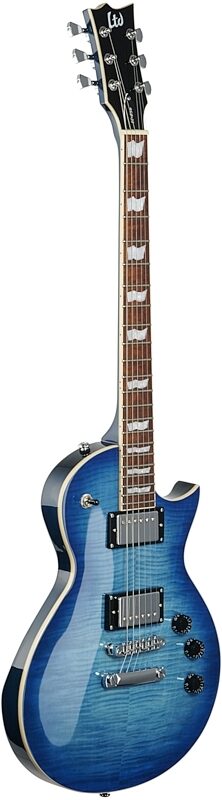 ESP LTD EC-256FM Electric Guitar, Cobalt Blue, Body Left Front