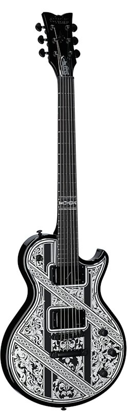 Schecter Solo II Przym Palladium Electric Guitar, Gloss Black, Body Left Front