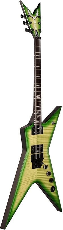 Dean Stealth Floyd FM Electric Guitar (with Case), Dimeslime, Body Left Front
