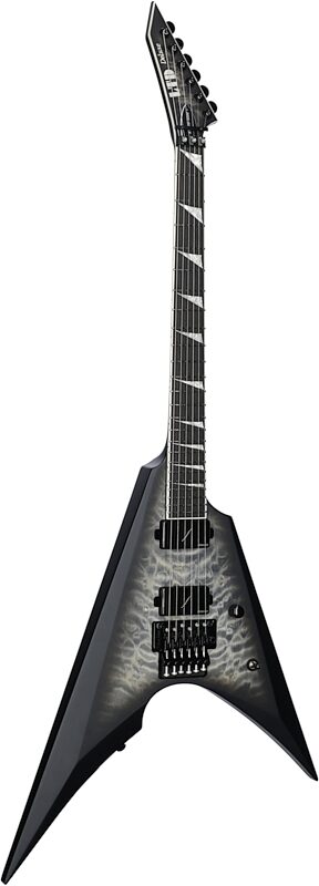 ESP LTD Arrow 1000FR Electric Guitar, Satin Charcoal Burst, Body Left Front