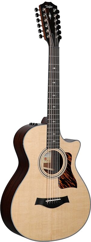 Taylor 352ce 12 Fret Grand Concert Acoustic-Electric Guitar, 12-String (with Case), Natural, Body Left Front