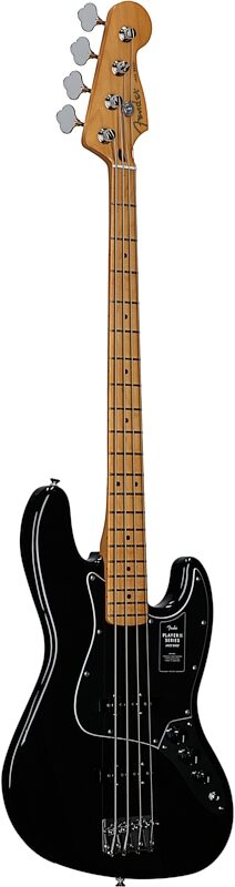 Fender Player II Jazz Electric Bass, with Maple Fingerboard, Black, Body Left Front
