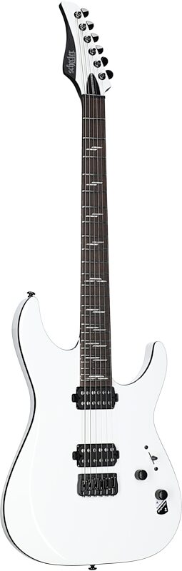 Schecter Reaper 6 Custom Electric Guitar, Gloss White, Body Left Front