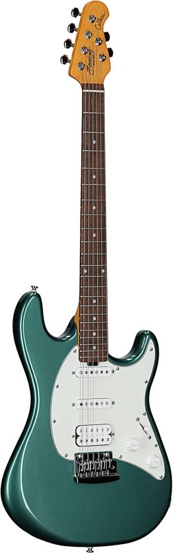 Sterling by Music Man CT30CHSS Cutlass HSS Electric Guitar, Sherwood Green, Body Left Front