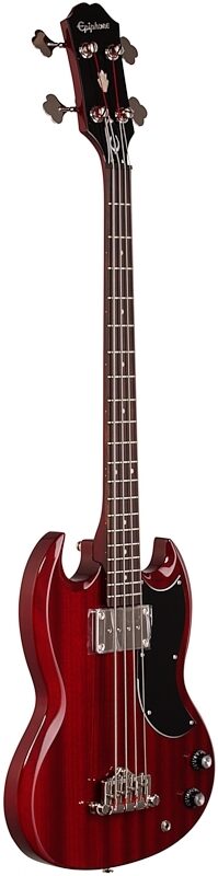 Epiphone SG Electric Bass, Cherry, Body Left Front