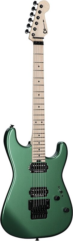 Charvel Pro-Mod SD1 HH FR Electric Guitar, with Maple Fingerboard, Pelham Green, Body Left Front