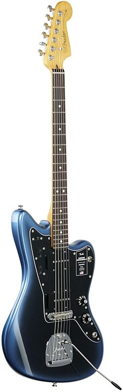 Fender American Pro II Jazzmaster Electric Guitar, Rosewood Fingerboard (with Case), Dark Night, Body Left Front
