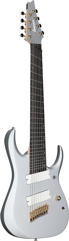 Ibanez RGDMS8 Multi-Scale Electric Guitar, 8-String, Clear Silver Metallic, Body Left Front