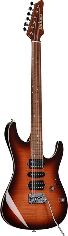 Ibanez AZ2407F Prestige Electric Guitar (with Case), Brown Sphalerite, Body Left Front