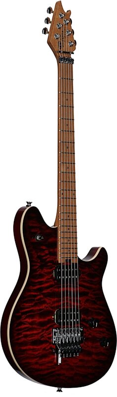 EVH Eddie Van Halen Wolfgang Special Quilted Maple Electric Guitar, Sangria, USED, Scratch and Dent, Body Left Front