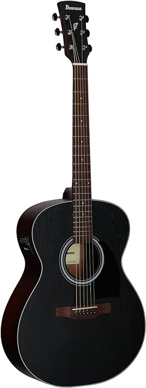 Ibanez PC54E Acoustic-Electric Guitar, Weathered Black Open Pore, Body Left Front