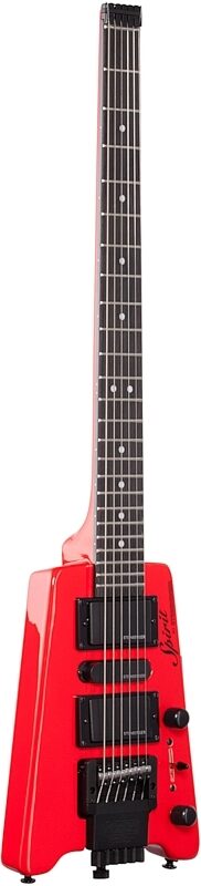 Steinberger Spirit GT Pro Deluxe Electric Guitar (with Bag), Hot Rod Red, Body Left Front