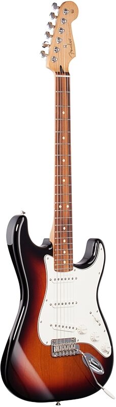 Fender Player Stratocaster Electric Guitar (Pau Ferro Fingerboard), 3-Color Sunburst, Body Left Front