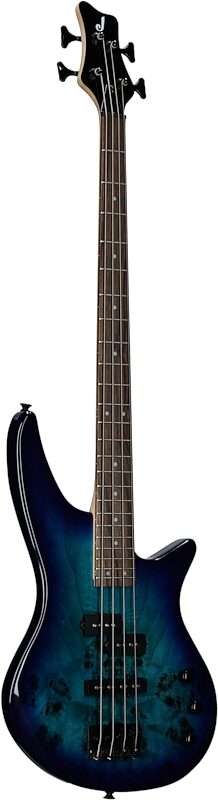 Jackson JS Series Spectra JS2P Electric Bass, Blue Burst, Body Left Front