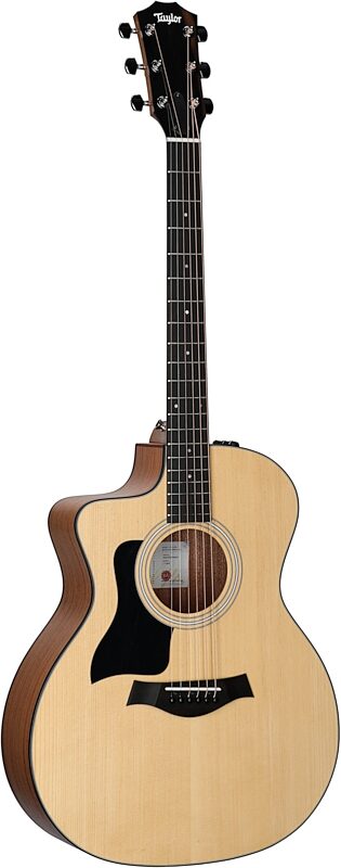 Taylor 114ce Grand Auditorium Acoustic-Electric Guitar, Left-Handed (with Gig Bag), Natural, Body Left Front