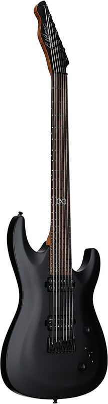 Chapman ML1-7 Pro Modern Electric Guitar, 7-String, Cyber Black Metallic, Body Left Front