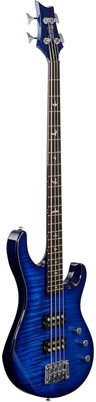 PRS Paul Reed Smith SE Kingfisher Electric Bass (with Gig Bag), Faded Blue Burst, Body Left Front
