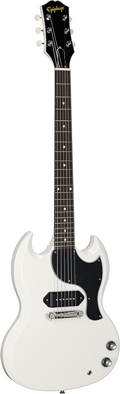 Epiphone Yungblud SG Junior Electric Guitar (with Case), Classic White, Body Left Front